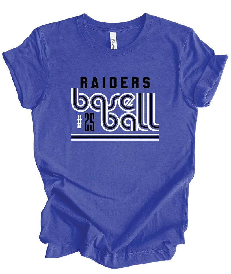 Raiders Baseball Retro w/ Custom Number