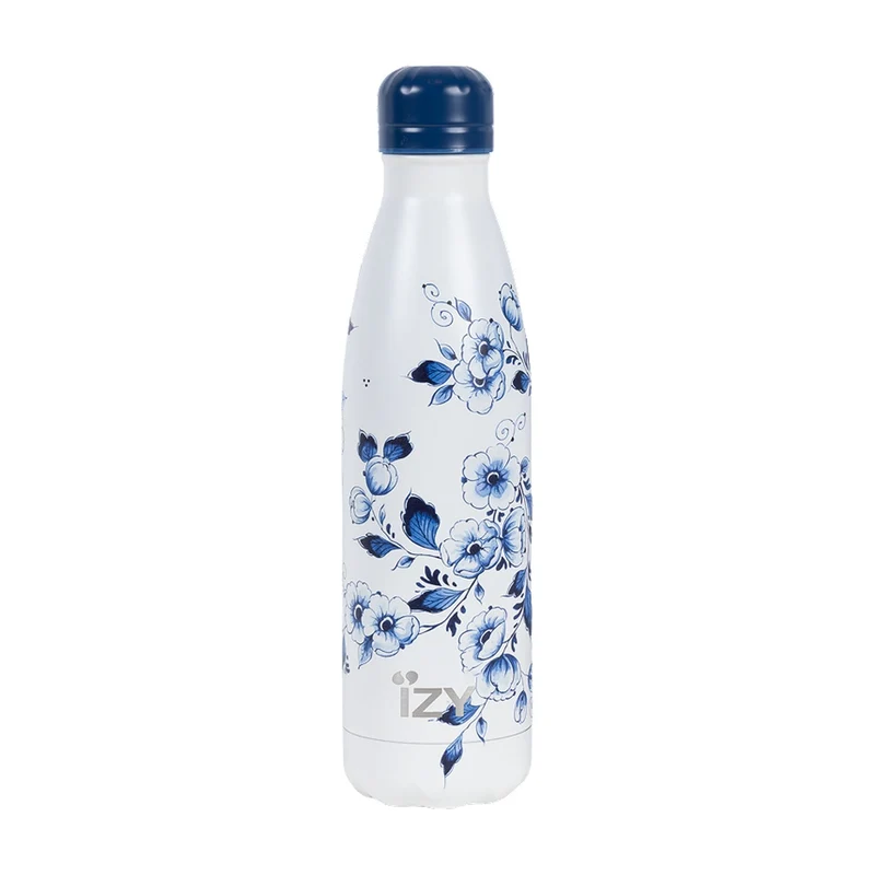 IZY Thermosfles Heinen Delfts Blauw x Blossom - 500 ml