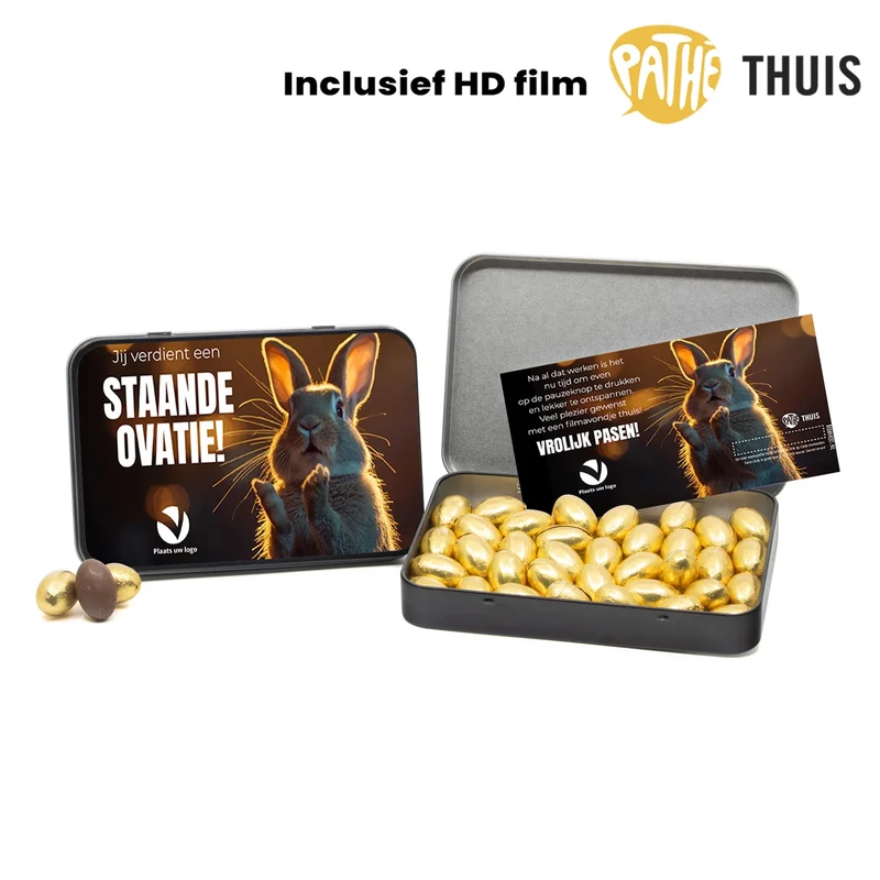Paaseitjes in blik met Pathé Thuis code versturen - Pasen