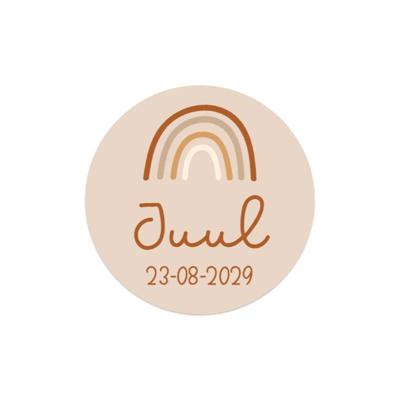 Stickers 24 stuks (4cm) - Geboorte meisjes
