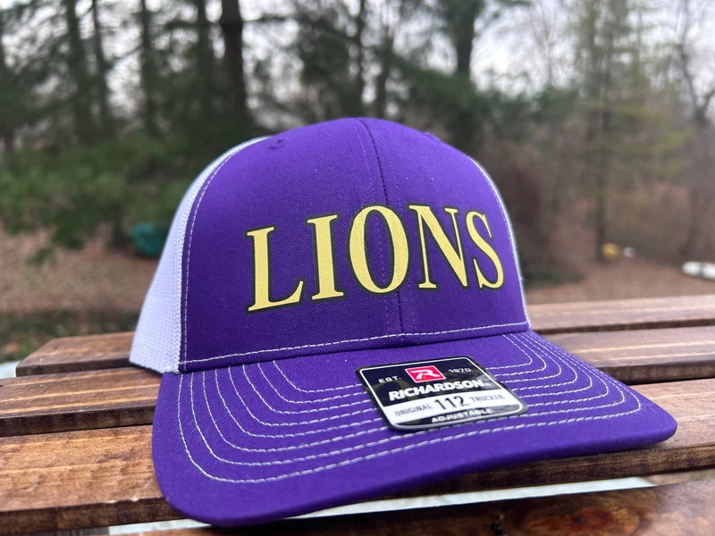 Lions Hat - Purple Hat - IN STOCK
