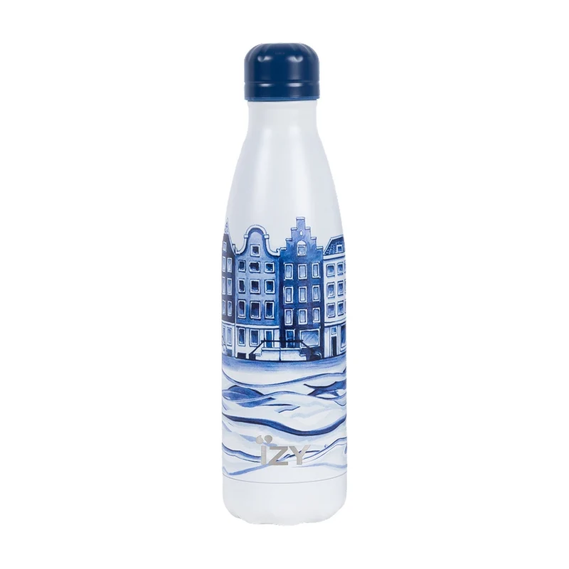 IZY Thermosfles Heinen Delfts Blauw x Plateel - 500 ml