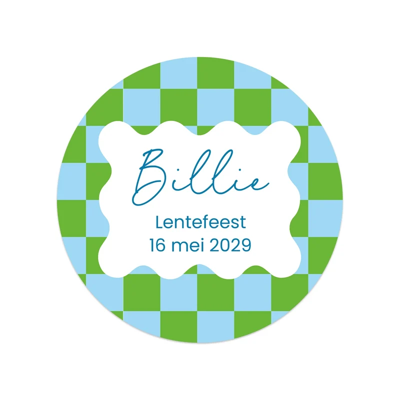 Stickers 18 stuks (5cm) - Communie jongens