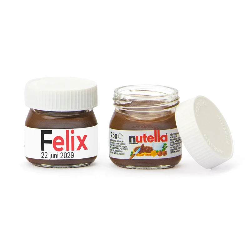 Mini potje nutella - Communie jongens