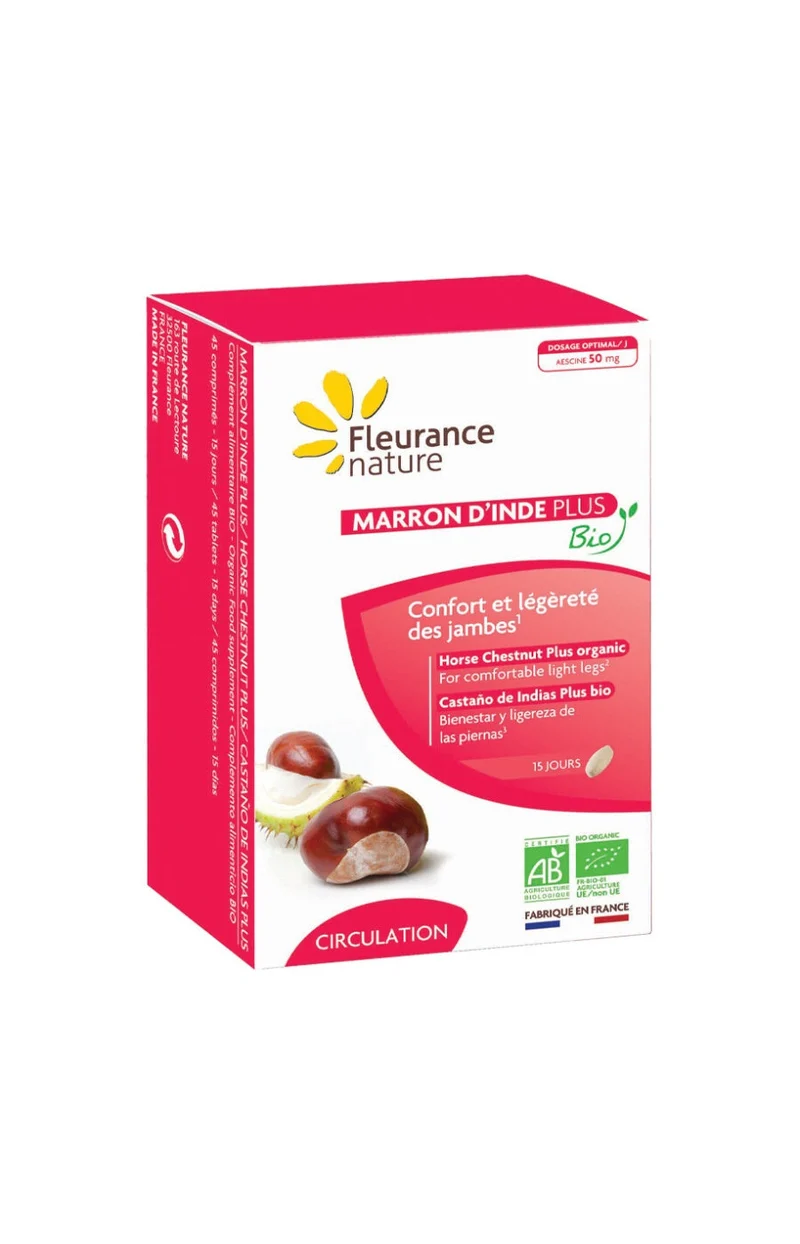Cure jambes légères bio - Marron d'Inde - 1 mois