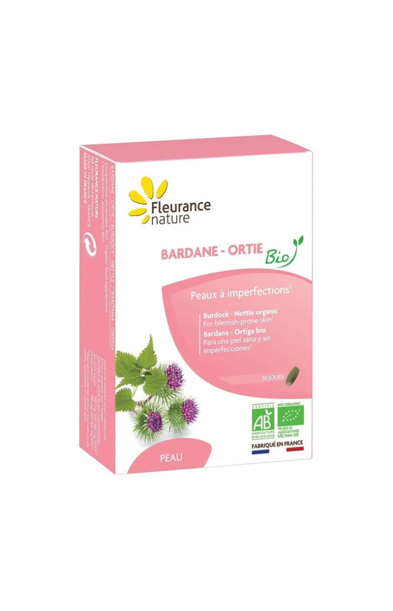 Bardane & ortie bio - Peaux à imperfections - 2 mois