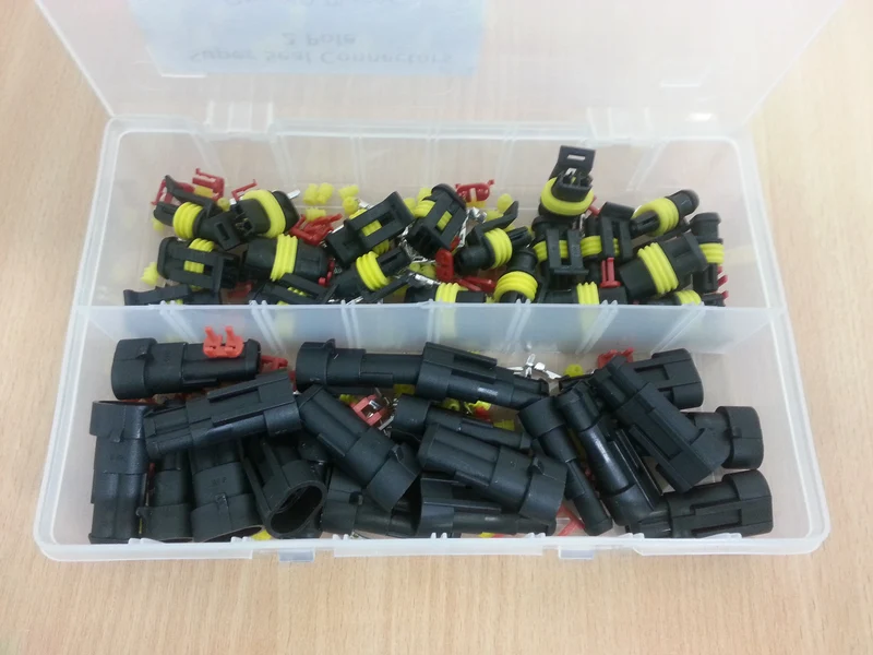Super Seal Connector Kit 2 Polig, 20 Stuks