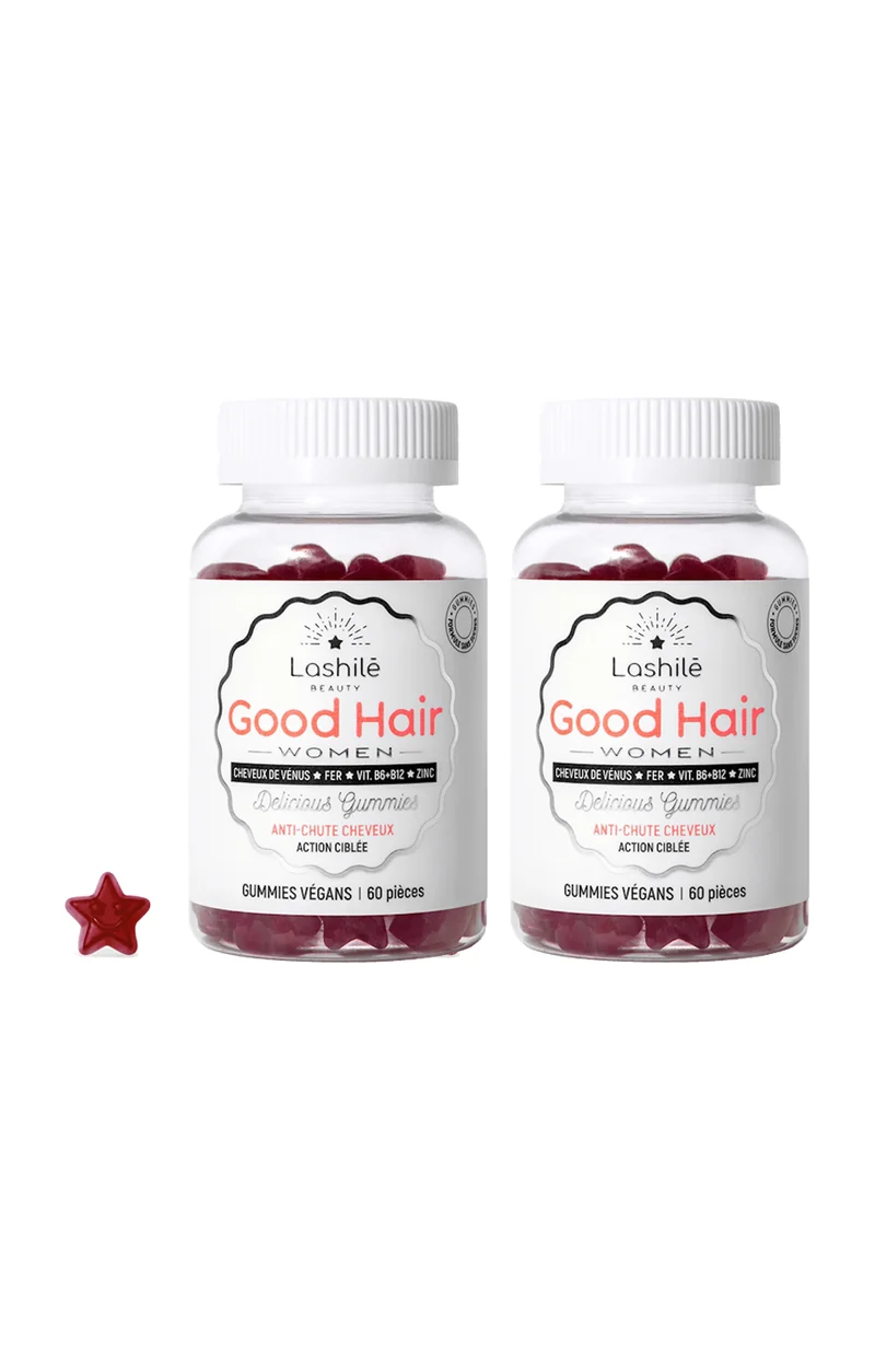 Gummies force des cheveux - Good Hair Women - Fruits rouges - 2 mois