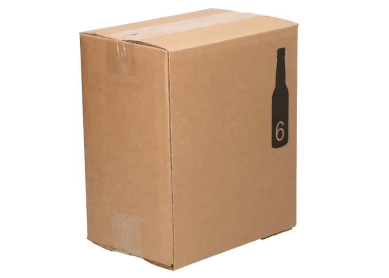Bierdoos 6 flessen met Vakverdeling (pak 15 stuks) - 207x137x238mm