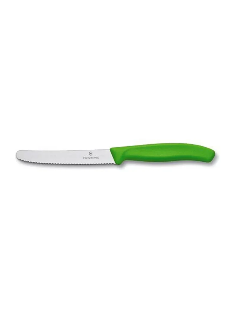 Victorinox Gekarteld Tomatenmes Groen - 11,5 cm