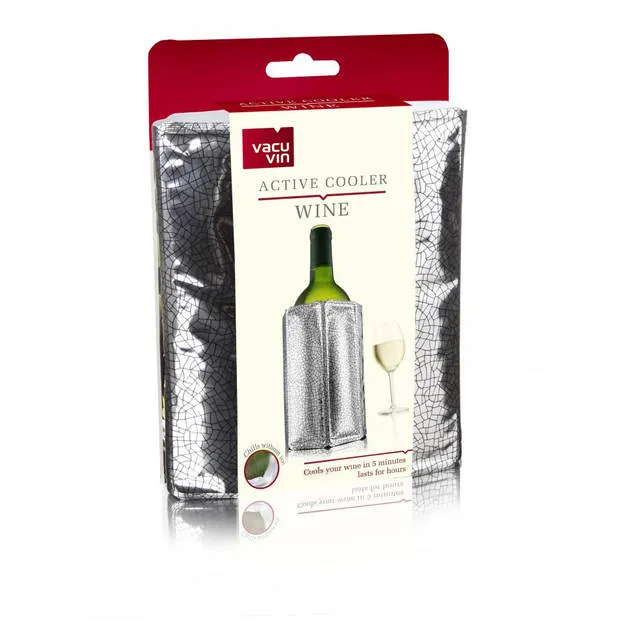 Vacuvin Active Cooler Wine - Zilver