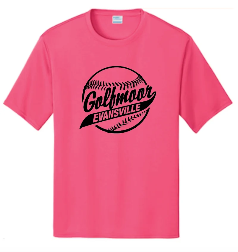 Golfmoor Neon Pink Team Spirit Dry-Fit