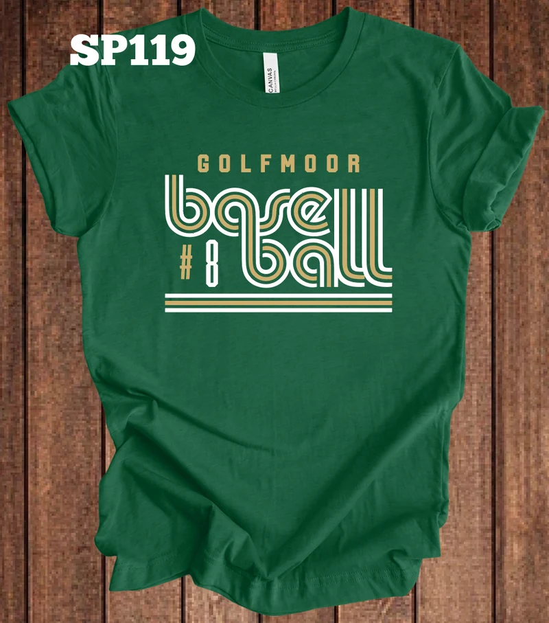 Golfmoor Baseball Retro w/ Custom Number