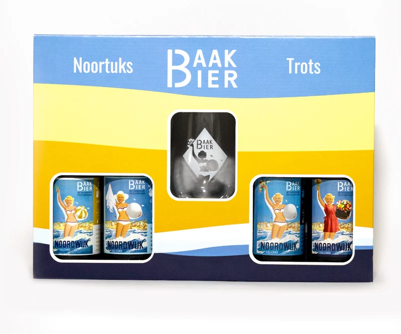 Cadeaupakket 4 bieren + tulpglas - BaakBier