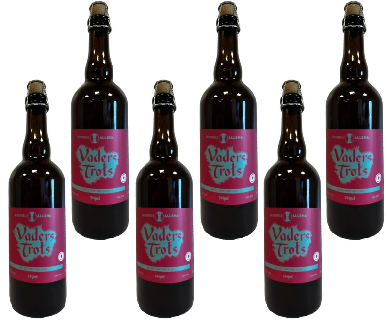 Vaders Trots Tripel 75cl - witte port infused- Brouwerij Allema