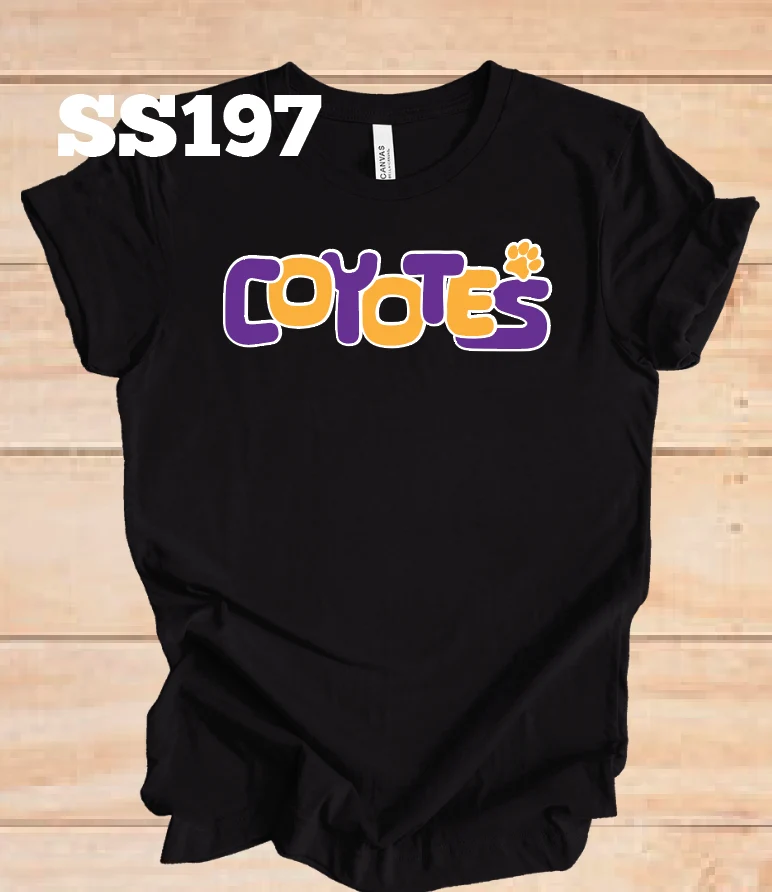 Culver Coyotes Bubble Letters