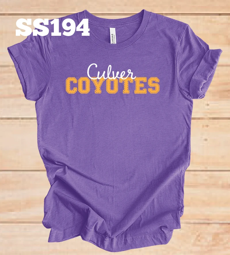 Culver Coyotes Faux Stitched