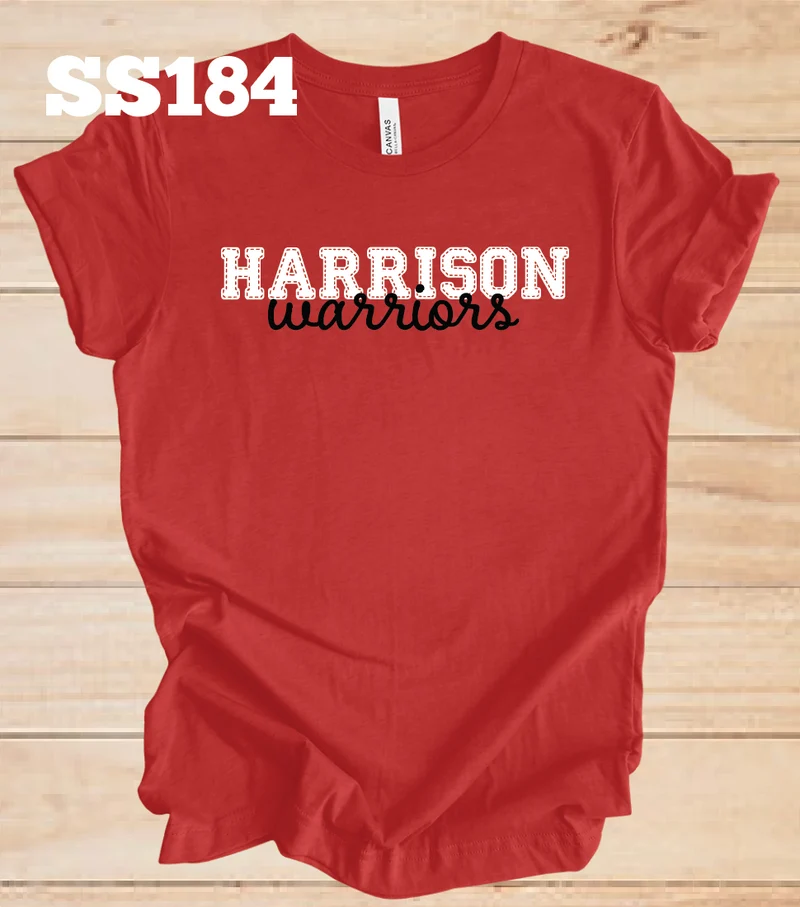 Harrison Warriors Faux Stitched