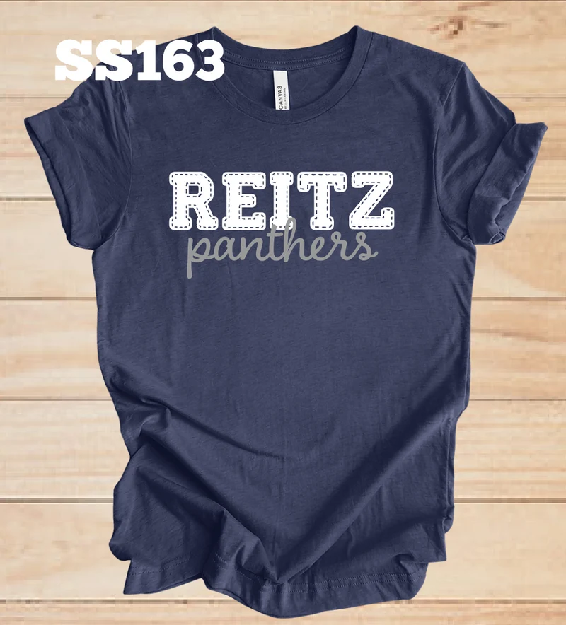 Reitz Panthers Faux Stitched