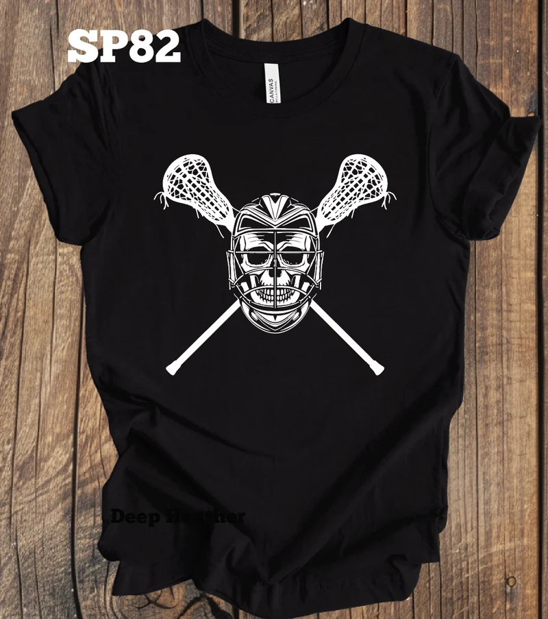 Lacrosse Skull and Cross Sticks