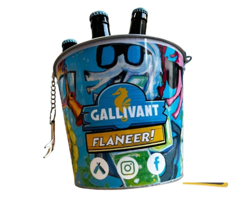 Gallivant bucket met opener