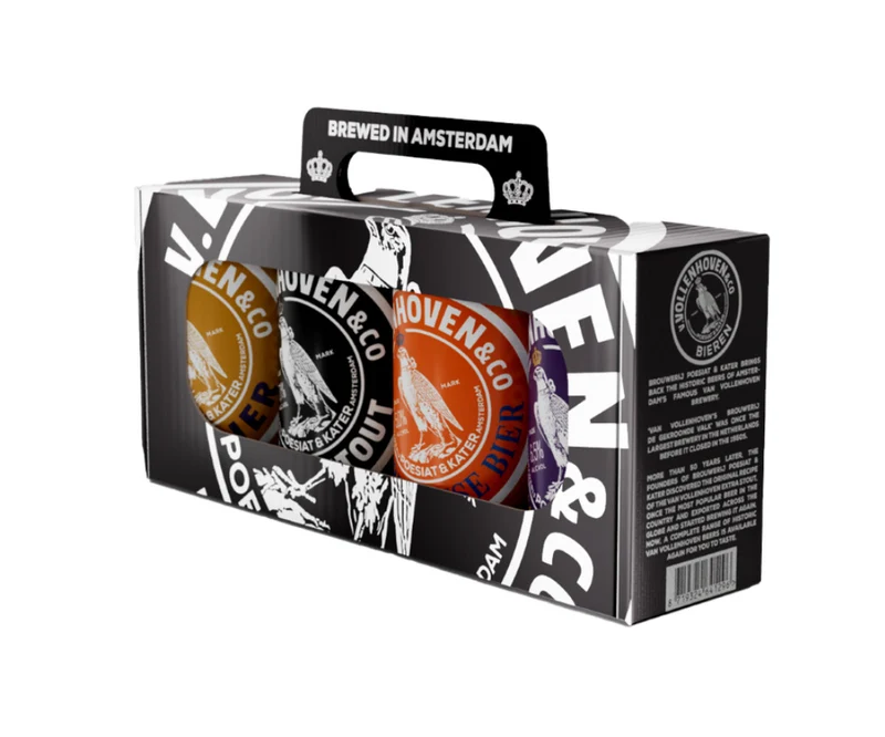 Giftpack 4 Bieren 'Van Vollenhoven' - Brouwerij Poesiat & Kater