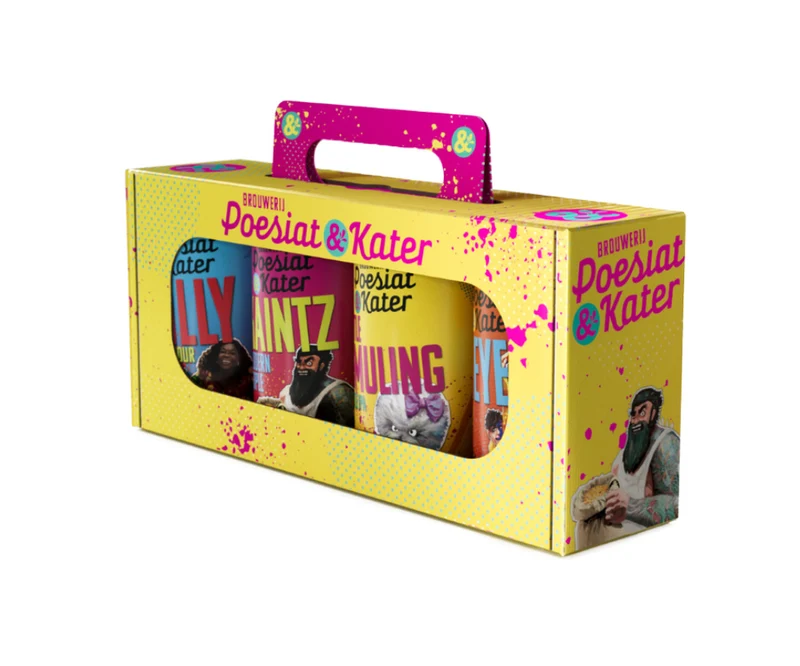 Giftpack 4 Bieren 'Poesiat & Kater' - Brouwerij Poesiat & Kater
