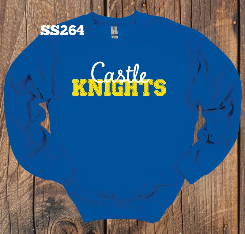 Castle Faux Stitched Crew