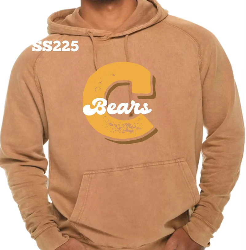 Big C Central Bears Vintage Hoodie (Camel)
