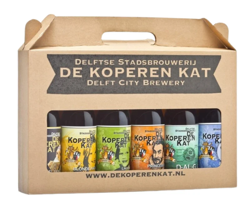Cadeaudoos 6 bieren - De Koperen Kat