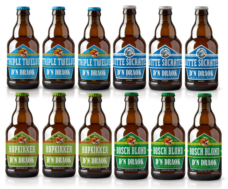Mix 12 Lichte Draokjes Bieren - Brouwerij D’n Draok