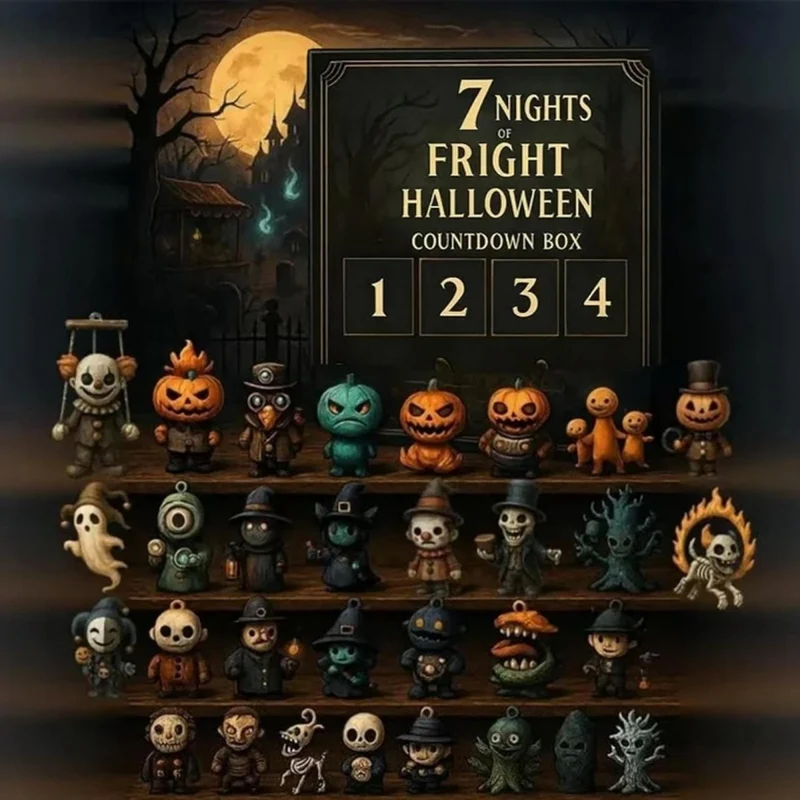 Decorazione Halloween Scatola Conto Alla Rovescia 31 Notti Brivido