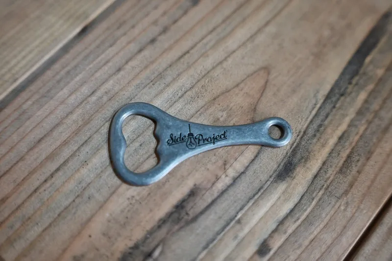 Side Project Keychain Opener Silver