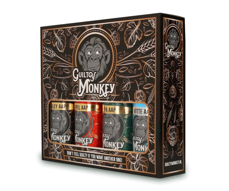 Giftbox 4 Bieren - Guilty Monkey