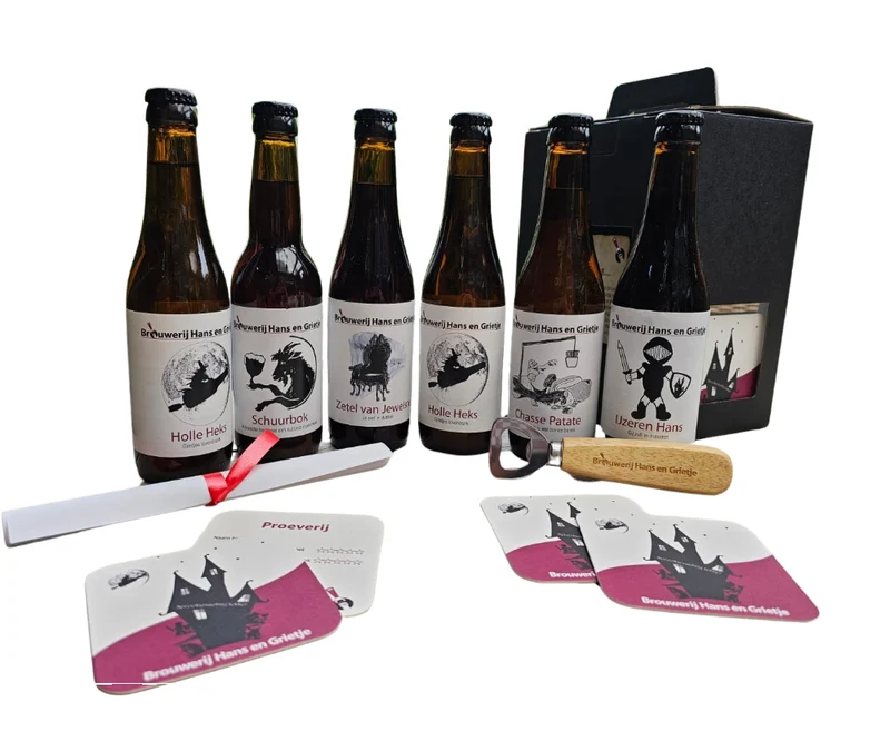 Proeverij Cadeau 6 Bieren - Brouwerij Hans en Grietje