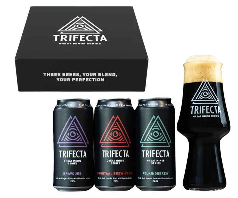 Great Minds Trifecta 3 bieren + bierglas - Frontaal Brewing Company