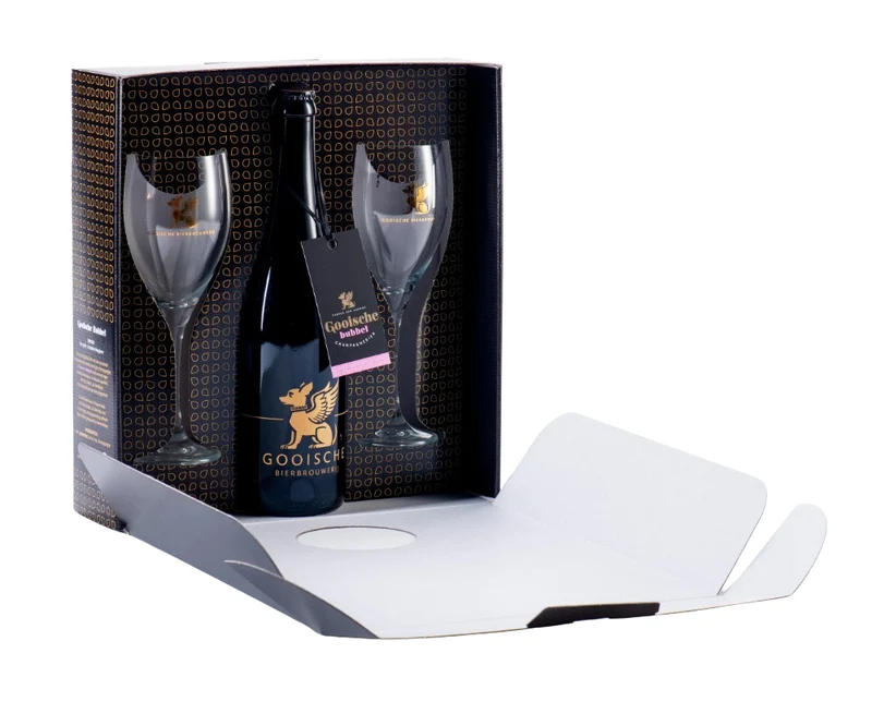 Gooische Bubbel 75cl en 2 Gooische Glazen - Gooische Bierbrouwerij