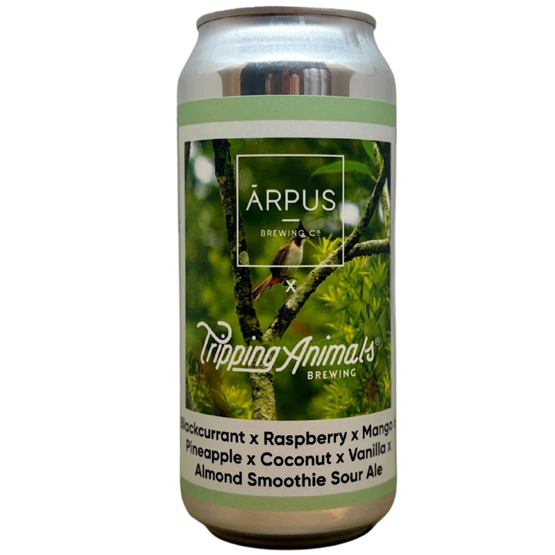 Arpus x Tripping Animals - Blackcurrant x Raspberry x Mango x Pineapple x Coconut x Vanilla x Almond Smoothie Sour Ale