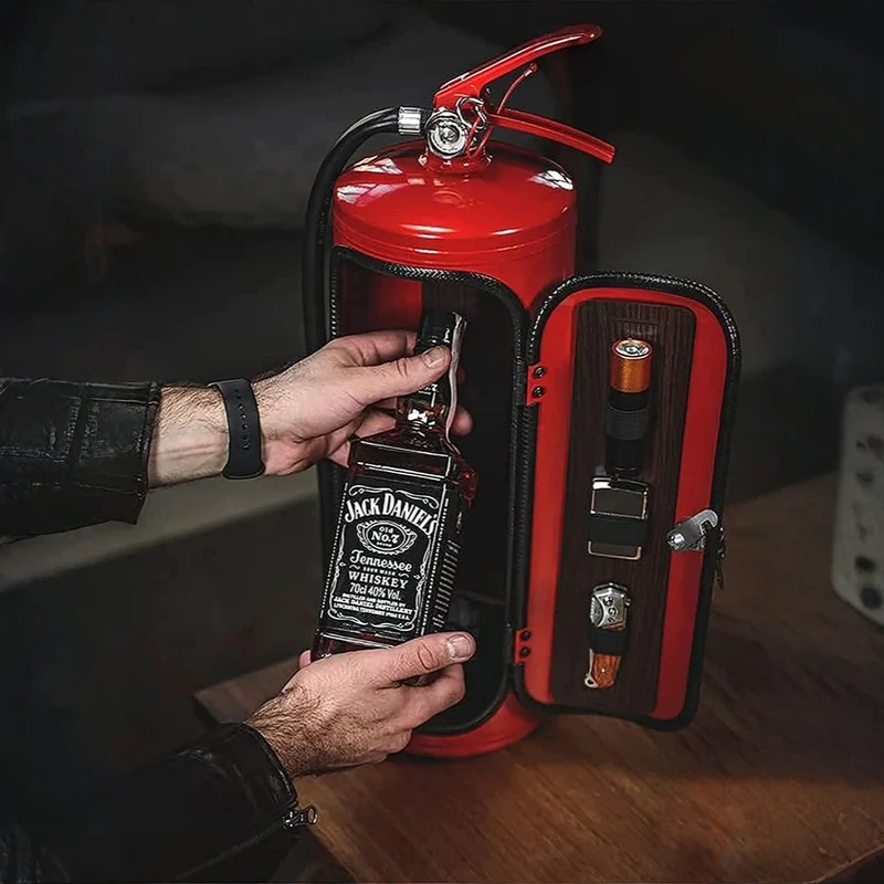Minibar Brandblusser Verborgen Drank Opslag Decoratie