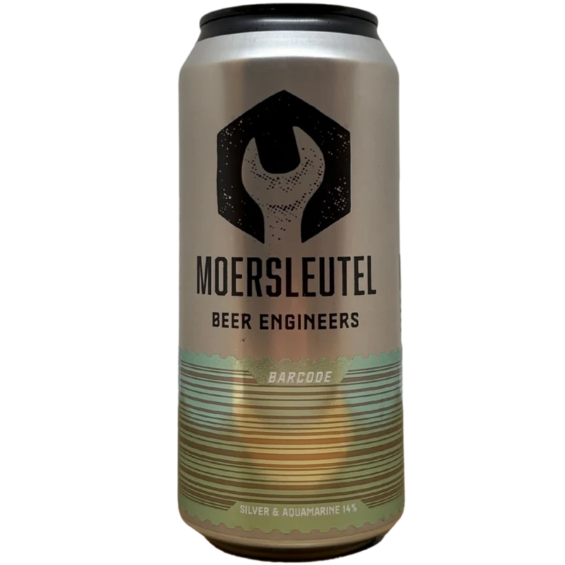 Moersleutel - Barcode: Silver & Aquamarine
