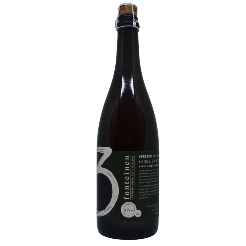 Brouwerij 3 Fonteinen - Speling Van Het Lot XIV.iii Langste Nacht 2019: Karwijzaad Op Het Koelschip