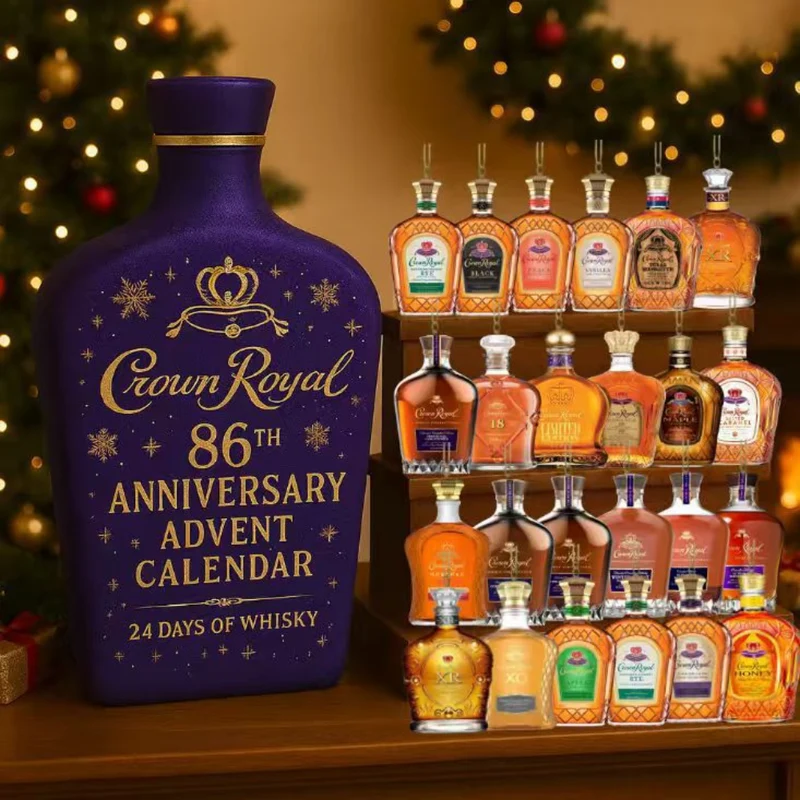 Adventskalender Kerst Decoratie Whiskey Stijl Ornamenten Set Volwassenen