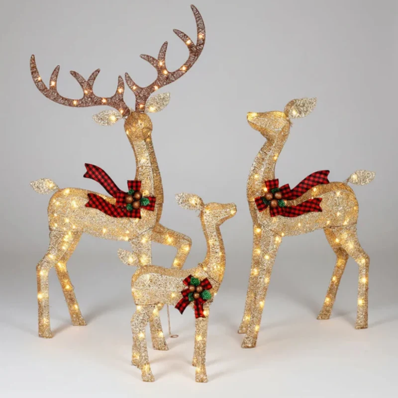 Tuinverlichting Kerst Rendieren Set Waterdicht LED Buiten Decor