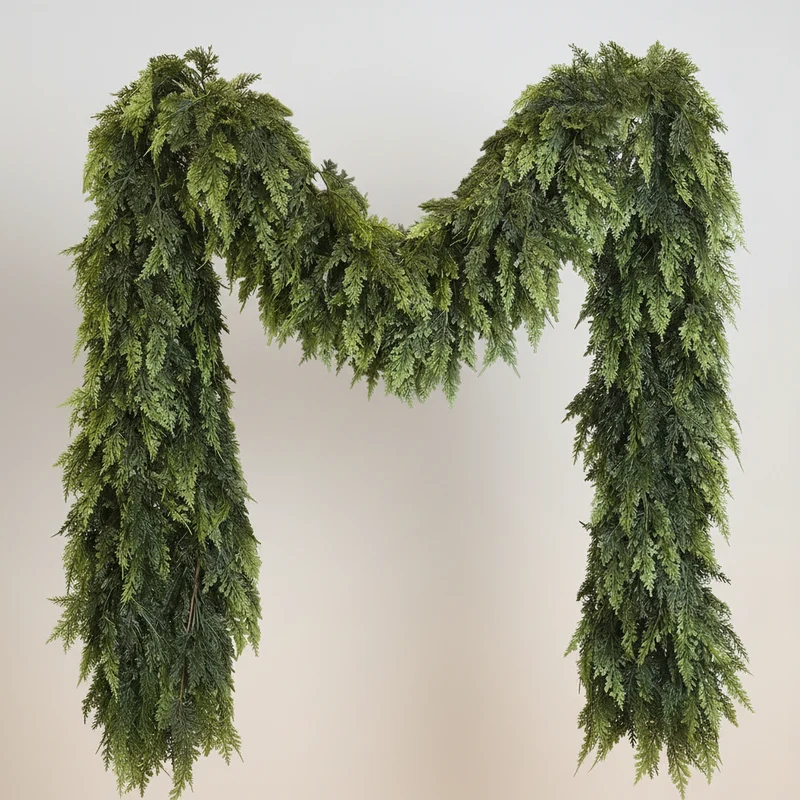 Kerstdecoratie Groene Slinger Kunst Groenblijvend Hangend Decor