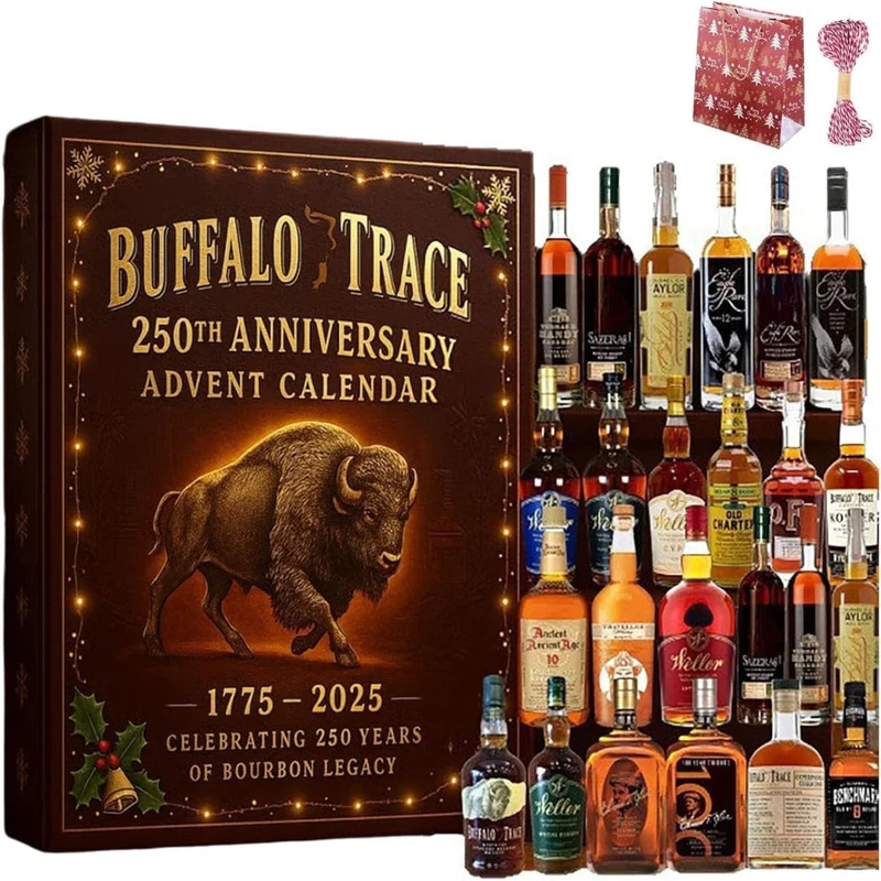 Adventskalender Kerst Whisky Mini Flesjes Volwassen Cadeau Set