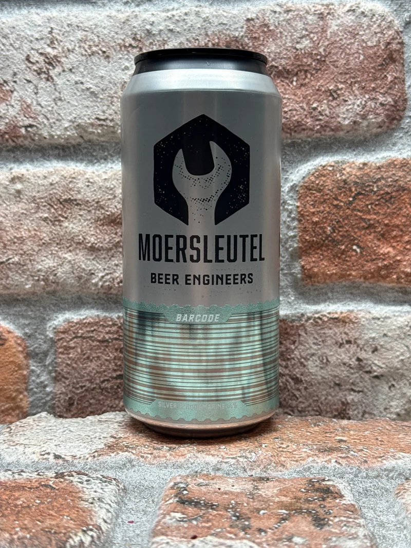 Moersleutel Barcode: Silver & Aquamarine Stout - 44 CL