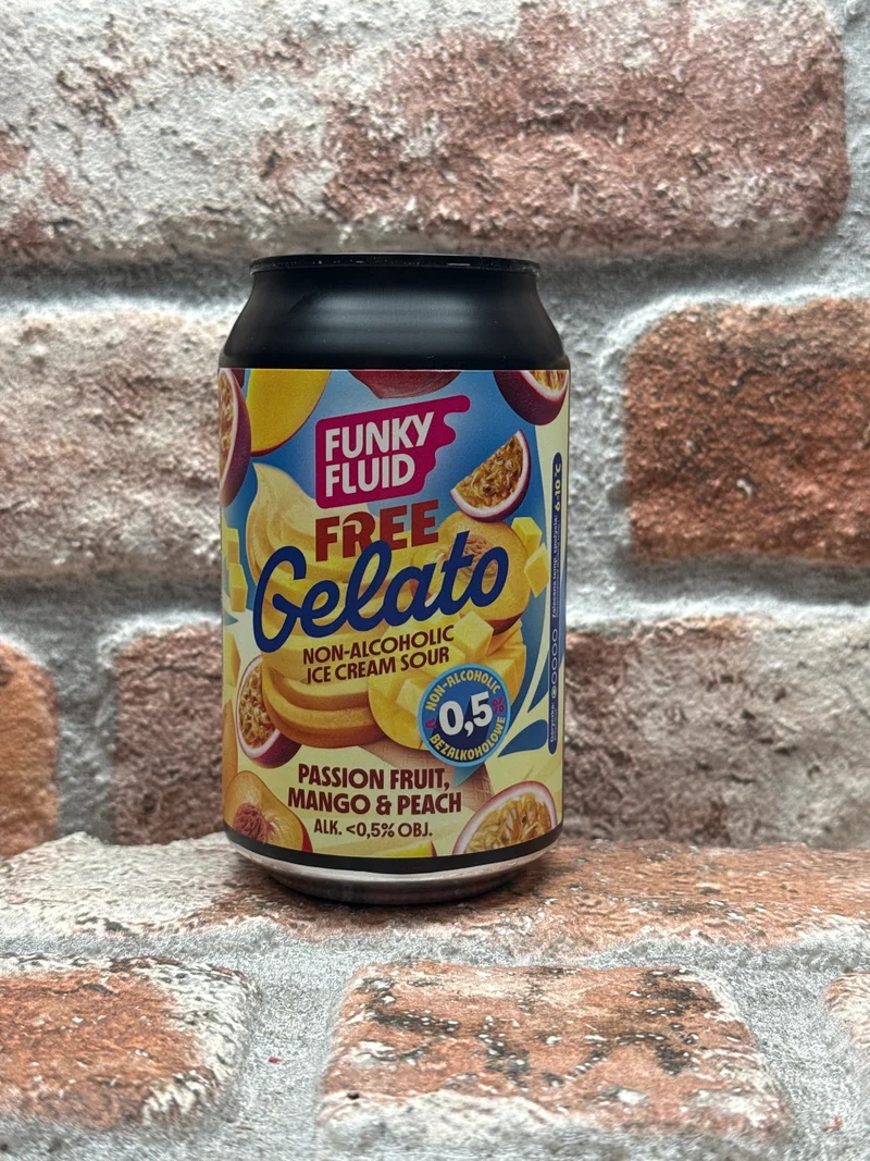 Funky Fluid Free Gelato: Passion Fruit, Mango & Peach - 33 CL
