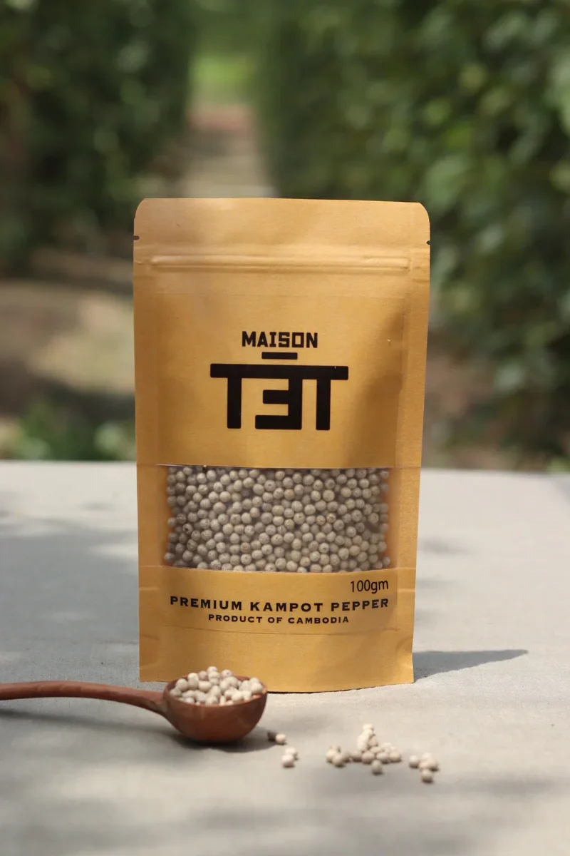 Premium Kampot Peper - Wit - 100g - Gecertificeerd