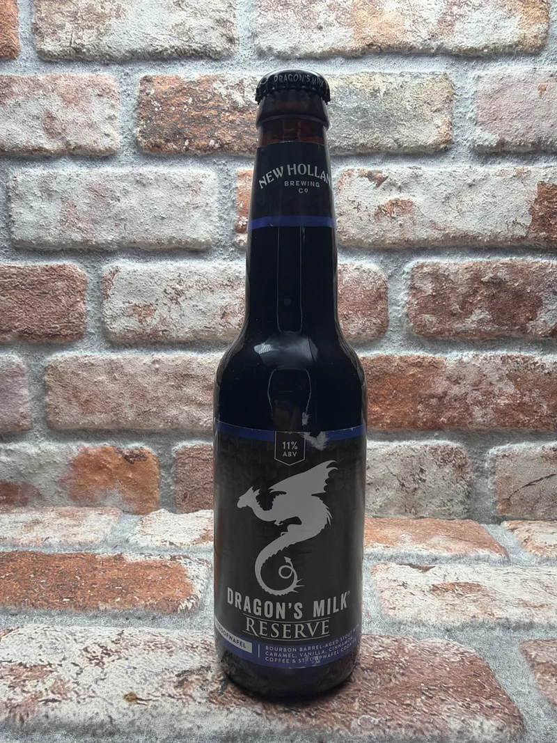 New Holland Brewing Dragon’s Milk Reserve: Bourbon Barrel-Aged Stout With Stroopwafel Cookies, Coffee, Caramel, And Cinnamon (2022-2) - 35 CL