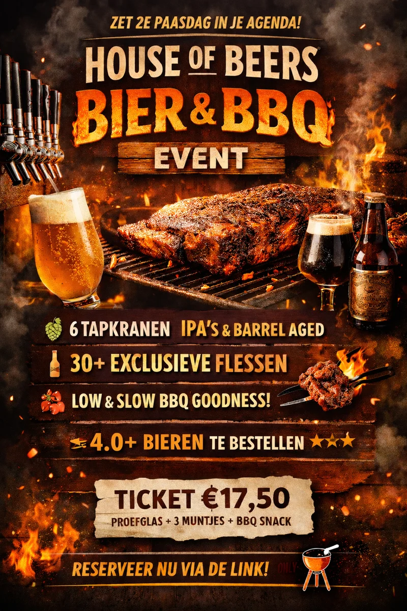 2e Paasdag House of Beers Bier & BBQ Evenement